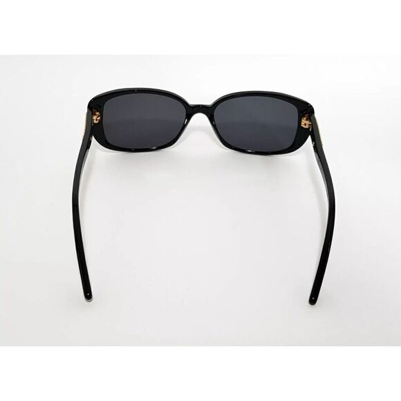 VERSACE Dioptric Sunglasses Black Gold Frames Crystals Aviator Square MOD3178-B